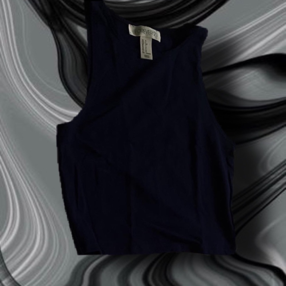 Forever 21 Navy Blue Crop Top💧